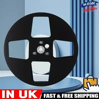 7 Inch Take Up Reel Aluminum Empty Tape Reel Open Reel Audio Tape (Black) • £20.79