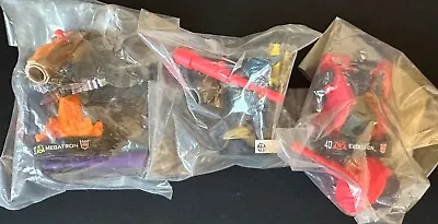 Transformers Attacktix 3 Figure Lot New In Bag Hasbro Megatron Excellion Minicon • $3.49