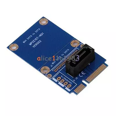 MSATA Mini PCI-e Express SATA SSD Slot To 7 Pin SATA HDD Convert Card Adapter • $1.87