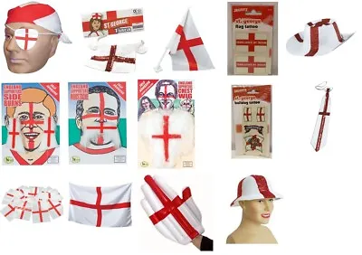 Saint Georges Day England World Cup Football Euros ST George Flag Fancy Dress • £1.99