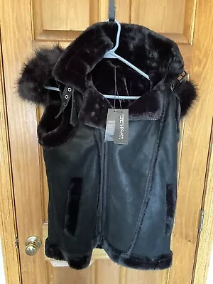 Jordan Craig Legacy Men's Denali Shearling Vest Black 9373V Size S Small NWT • $60