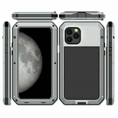 For IPhone 12 11 Full Body Case Metal Shockproof Glass Cover Waterproof Aluminum • $12.51