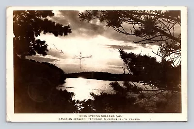 Antique Old Postcard RPPC Real Photo KESWICK FERNDALE MUSKOKA LAKES Canada 1936 • $4.99