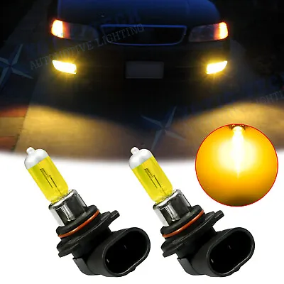 3000K Super Yellow 9006 HB4 Halogen Xenon Bulbs Fog Lights Fog Driving Lamps • $11.59