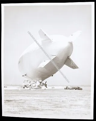 Vintage 8X10 Official US Navy Photograph 1958 ZW-1 Airship NAS Lakehurst NJ • $12.49