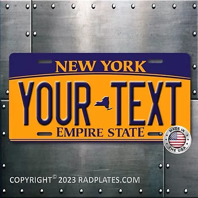 New York YOUR TEXT Custom Vanity Personalized Aluminum License Plate Tag NEW • $17.97