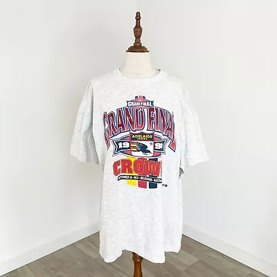 Vintage Adelaide Crows 1998 Grand Final AFL Football T-shirt Grey Size XL • $49.95
