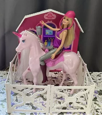 Mattel Horse Riding Barbie Doll With Unbranded Horse Unicorn Boots + Riding Cap • $4.99