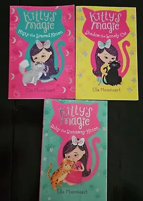 Kitty's Magic Lot Books 1-3 Ruby Misty Shadow By Ella Moonheart • $14.99