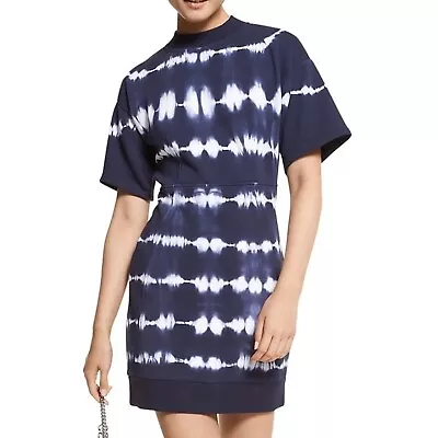 MICHAEL KORS Blue Tie Dye Dress XS RRP £185 • £45