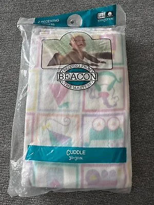 Vintage Beacon Baby Blankets Toyland Print~ Set Of 2~ USA NEW • $13.99