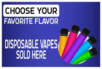 $11.07 • Buy 1 X VAPE SHOP WINDOW SIGN STICKER GRAPHIC DECAL ADVERT 009-3