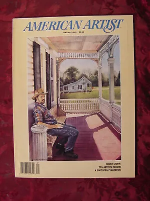 AMERICAN ARTIST January 1989 Robert Aiello Warner Friedman Tony Eubanks   • $8.80