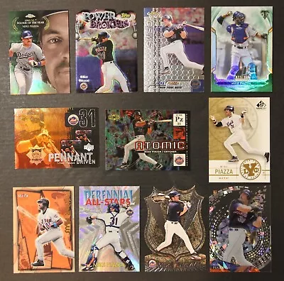 MIKE PIAZZA LOT Of 11 Different W/ Parallels Inserts #'d & Die Cuts - See Pics • $9.95