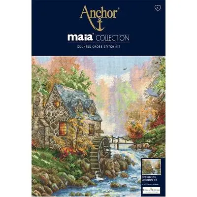 Anchor Maia Collection Counted Cross Stitch Kit  Cobblestone Mill  DIY • $43.34