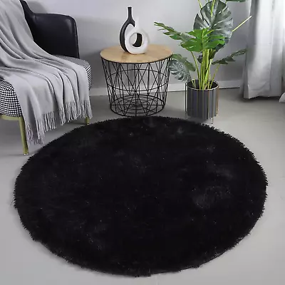 6X6 Feet Area Rugs Living Room Rug Round Modern Rugs For Bedroom Comfort • $63.99