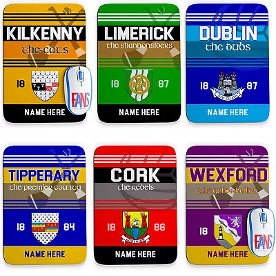 £7.95 • Buy Personalised GAA Mousemat Gaelic Football Hurling Office Work Computer Gift GN