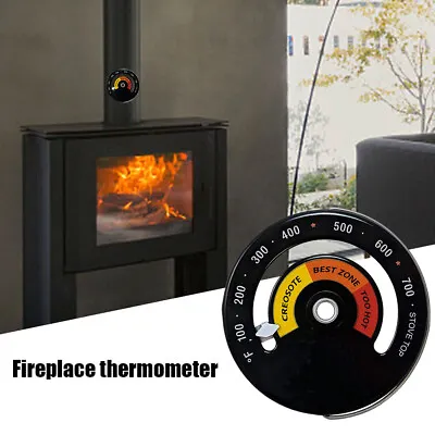 Magnetic Wood Stove Pipe Fireplace Heat Temperature Gauge Thermometer Tester • $10.18