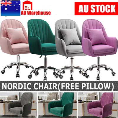 $109.88 • Buy Cushioned Office Swivel Chair Gaming Computer Rolling Sofa Makeup Chairs Vanity