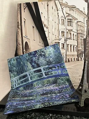 Monet Bridge Water Lilies Handbag Shoulder Bag Tote Bag Travel Bag Artist Bag • $19.99