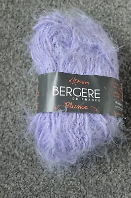£0.99 • Buy BERGERE DE FRANCE -Plume - AURA - 25g - Wool / Yarn - Purple - 24785 L8319