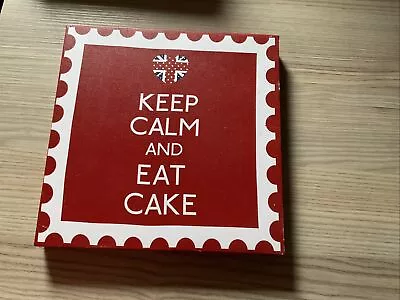 Keep Calm And Eat Cake Canvas Picture 20cm • £5