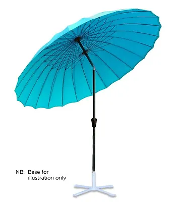 £36.99 • Buy 2.6M Outdoor Garden Parasol Patio Round Sun Shade Canopy Tilt Umbrella Crank 