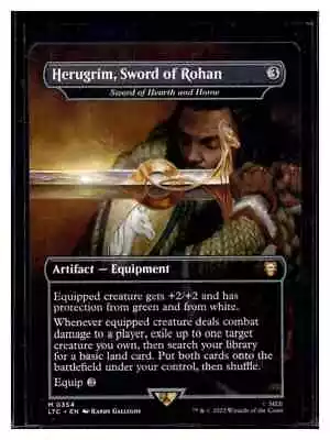 MTG Herugrim Sword Of Rohan - Sword Of Hearth And Home Commander: The Lord... • $10.50
