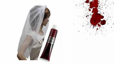 £5.99 • Buy Ladies Zombie Vampire Bride Veil Bloody Blood Fancy Dress Accessories Halloween