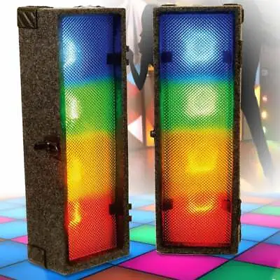 Retro Disco Lighting 70's 80's Colour Light Boxes New Tech LED Sound To Light • £109.99