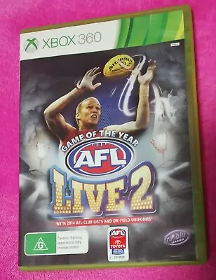 AFL LIVE 2 2014 XBOX 360 With Manual  • $25