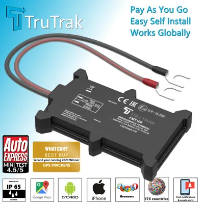 TruTrak GPS Tracker Real Time Vehicle Van Motorbike Caravan Car Tracking PAYG • £42.99