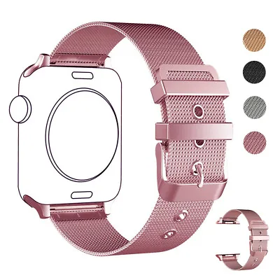 $18.95 • Buy Milanese Stainless Steel Bracelet Strap Band For Apple Watch Series 6 5 4 3 SE 2