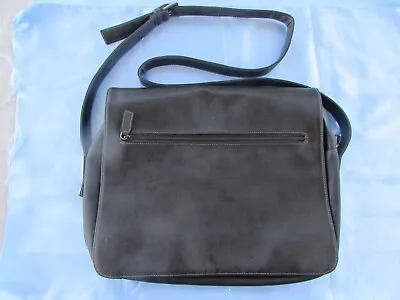 Beautiful Vintage Uccelli Leather Laptop Shoulder Bag - Excellent Condition • $49