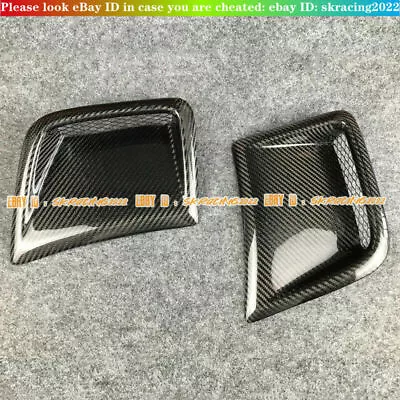 $59.99 • Buy Carbon Fiber Front Bumper Air Duct Vent For Subaru STI WRX GRB Wagon 10th 08-14