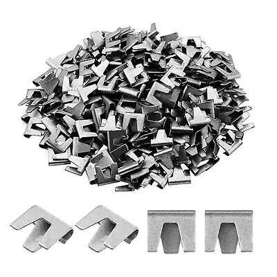 250/1000pcs Wire Mesh Clips For Gabions Baskets Cage Making Fencing Mesh Panels • £18.45