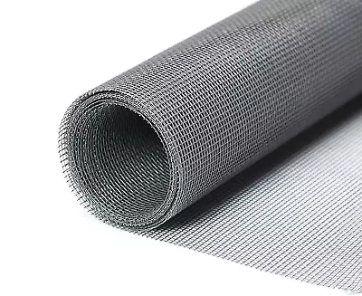 Insect Screen Fly Mesh Fibreglass W1m•GREY•Quality Net Bug Mosquito Spider Wasps • £3.99