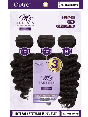 My Tresses 100% Unprocessed Human Hair Purple Label Crystal Deep Free Shipping! • $44.99