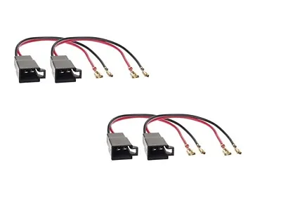 4 Piece Speaker Adapter Plug Cable For Dacia Opel Renault Seat Skoda VW • $8.57