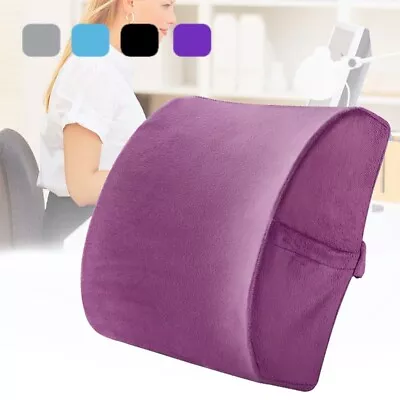 $16.99 • Buy Memory Foam Lumbar Support Pillow Back Pain Chair Cushion Home Office Car Seat