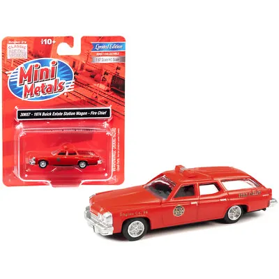 1974 Buick Estate Station Wagon Red  Fire Chief  1/87 (HO) Scale Model By Cla... • $30.06
