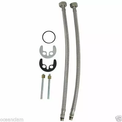£3.49 • Buy Tap Hose Pipe Horse Shoe Fixing Kit Connectors Flexi Pipes  M10 X 1/2 
