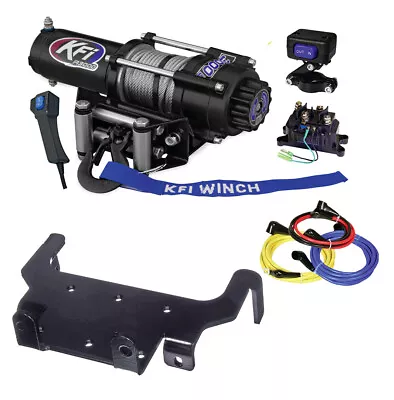 KFI A3000 3000lb Winch & Mount Kit Fits 1998-2001 Yamaha YFM600FG Grizzly 600 • $555.24