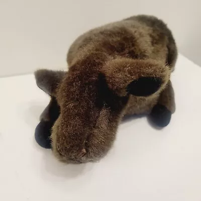 Vtg Trudy Toys Plush 1983 Baby Moose/Elk Brown  Laying Down Stuffed Animal Toy • $18.99