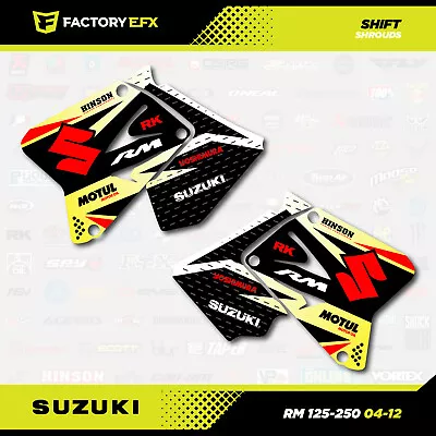 04-12 RM Shrouds Only Suzuki Graphic Kit RM125 RM250 125 250 Decal Sticker Shift • $37.99