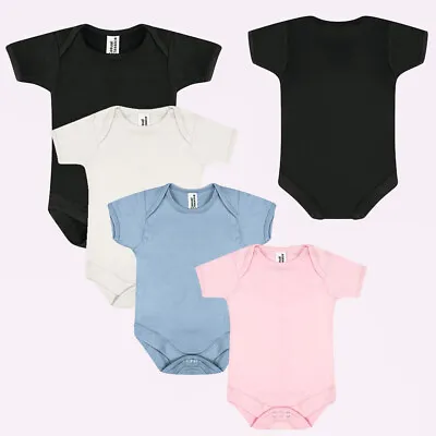 £4.49 • Buy Baby Grow Body Suit - 100% Cotton – Boy Girl Unisex Newborn Vest– 0 To 24 Months