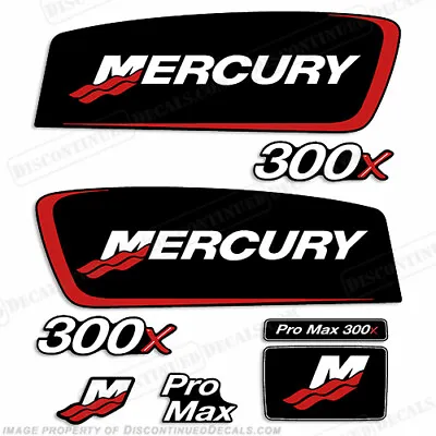 Fits Mercury 300x ProMax Decals - Red • $109.95