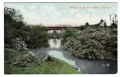 £1.45 • Buy Lancashire Postcard - Bridge In Sefton Park, Liverpool (A1020)