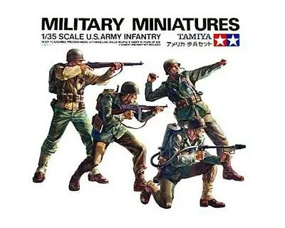 Tamiya 1/35 US Army Infantry Figure Set (4) [TAM35013] • $5.50