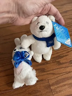 Sochi .ru Russian Olympic Winter Games 2014 Polar Bear And Bunny (~7 And ~8”) • $29